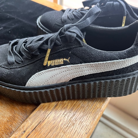 Puma X Fenty Rihanna Creepers- Black w/ White Suede- Never Worn - Picture 4 of 11